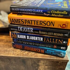 Lot of 6 Suspense Mystery and Thriller Books